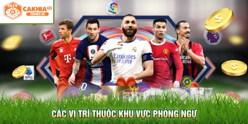 Các Vị Trí Trong Bóng Đá - Vai Trò Và Nhiệm Vụ Trên Sân 1 Các vị trí thuộc khu vực phòng ngự